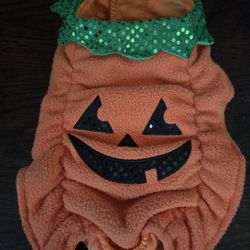 Halloween Pumpkin Dog Costume - Jack-o'-lantern Pet Outfit