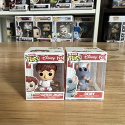 ULTRA RARE CHASE BITTY Alfredo Linguini & Remy Rat Ratatouille Disney Funko Pops #270 #272 Pixar