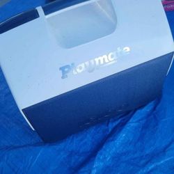 Playmate Cooler White And Blue Good Condition 