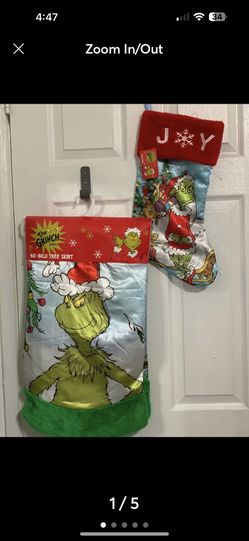 The Grinch Christmas tree skirt The grinch stocking and grinch ornament