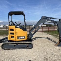 2018 Deere 26G Mini Excavator 