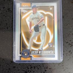 2026 Topps Chrome Jacob Misiorowski Lightboard Logo Refractor 