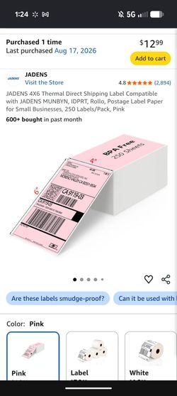 Thermal postage paper