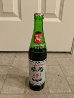 Vintage May 27th 1979 Indianapolis Indy 500 7-Up bottle