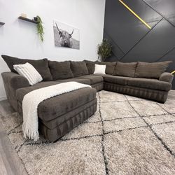 Gray Sectional Couch - Free Delivery 