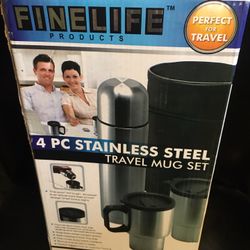 Stainless Steel Travel Mug Set