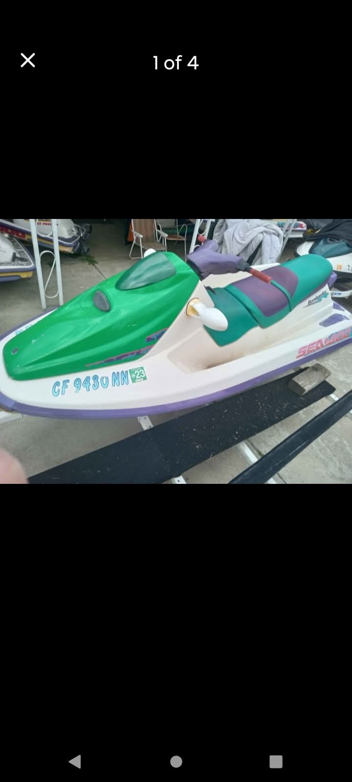 SEADOO GTX DUAL CARB FRESH MOTOR INSTALL NEW UPHOLSTERY SEATS RUNNING CONDITION NO TRAILER INCLUDED WITH TITLE