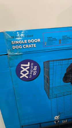 Single door xxl dog crate for dogs up to 125 lbs