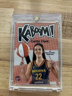Caitlin Clark Kaboom! 2024 Dynasty Collectibles Card — Magnetic Case Included