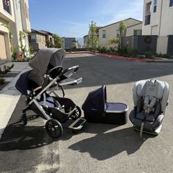 Uppa Baby Vista And Uppa Toddler Seat Bundle 