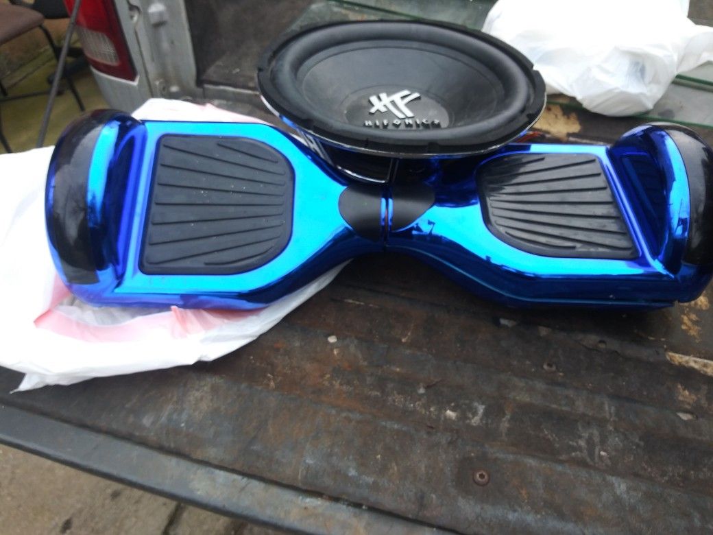 Blue blue tooth hoverboard