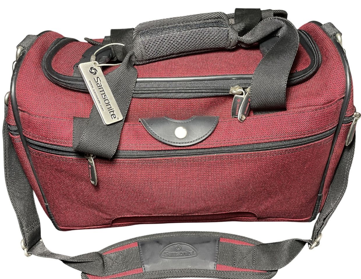 Red Samsonite Bag Clean
