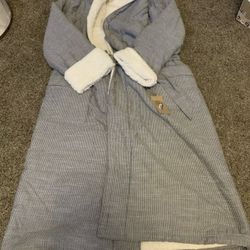 New Levi's X Target Men’s Striped Woven Cotton Robe Dark Chambray Size L/xl