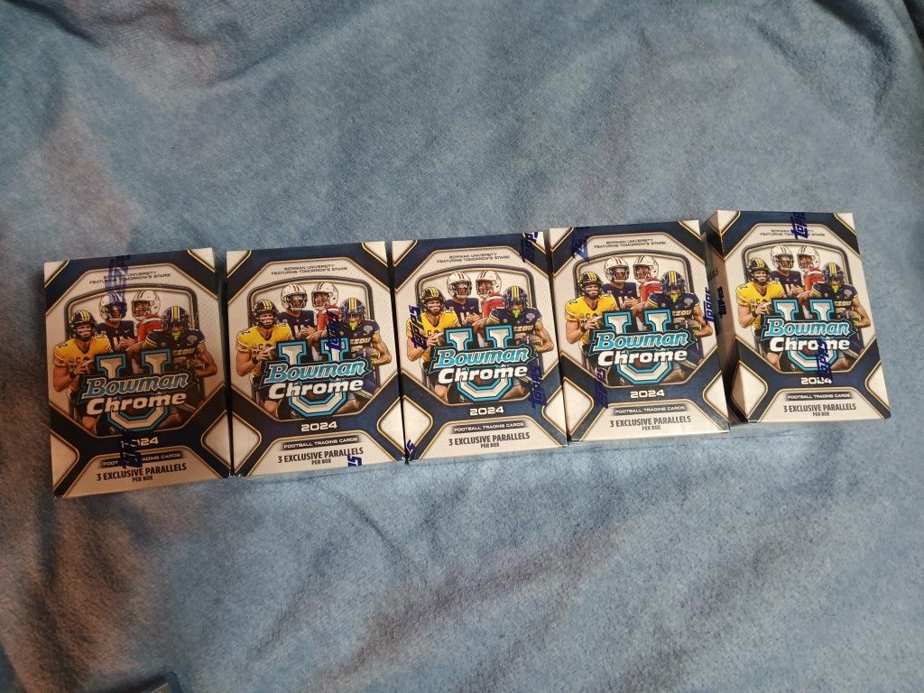 Bowman Chrome U 2024 Football Booster Box