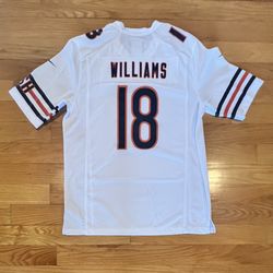Large White Caleb William's Jersey
