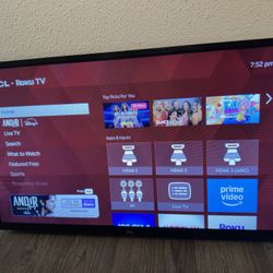 TCL 32 ” Inch Class 3 SERIES HD LED SMART ROKU Black TV 32S331 Dolby Audio