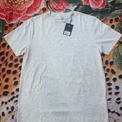 Psycho Bunny short sleeve t-shirt in light grey Size Large 5