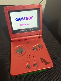 Nintendo Game Boy Advance SP Red Dinosaur Edition