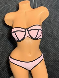 New Pink Bikini Set w/ Straps
