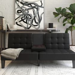 Black Futon With Cup holder 
