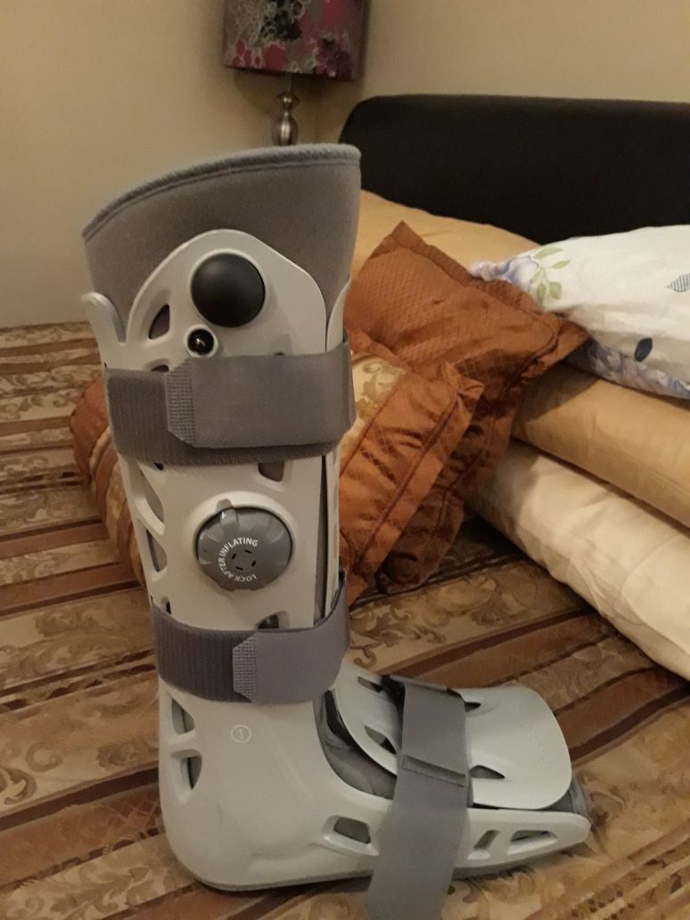 Boot brace and crutches