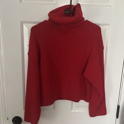 H&M Cropped Turtleneck Sweater - Size S