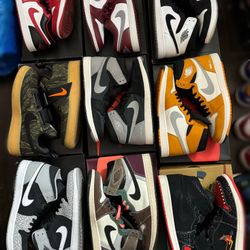 Jordan 1 Highs,Mids,Lows,Air Force sizes 10.5-11 