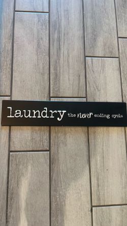 Laundry room signs