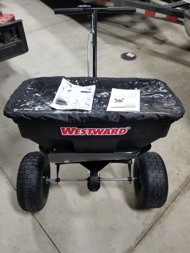 New Westward 125 lb Push Spreader