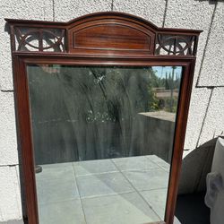 Beautiful Antique Mahogany Mirror  
