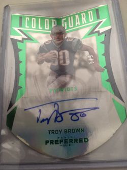 2016 TROY BROWN AUTOGRAPHED COLOR GAURD #5/5 SSSSSP