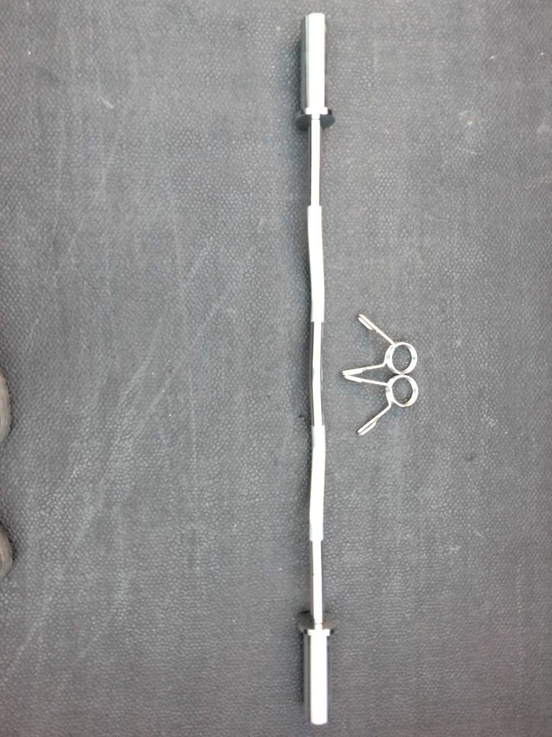 Olympic Curl Bar with Collars