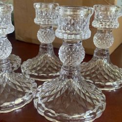 Glass Candle Holder/ Desert Plate Holder 