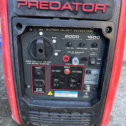 Predator 2000 Super Quite Generator Works Great !