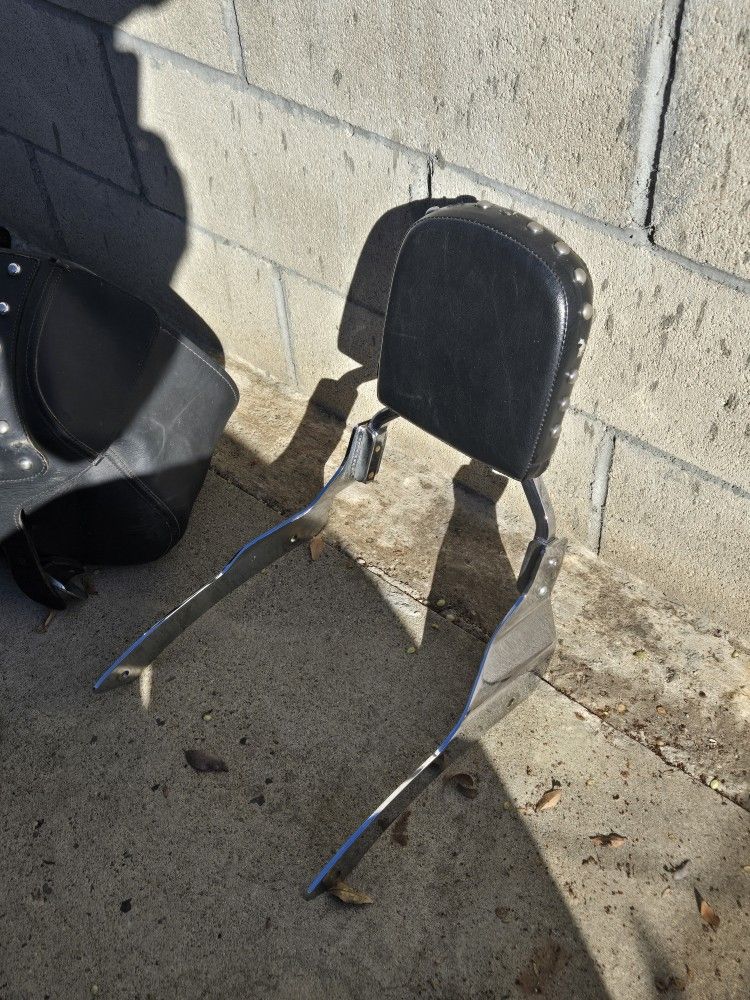 2002 Vstar Saddle Bags and Passenger Seat