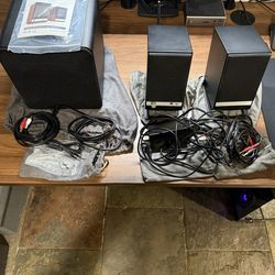 Audioengine A2-HD (HD3) Bluetooth PC Desktop Speakers & Audioengine S6 Powered Subwoofer