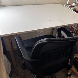 Desk and chair set