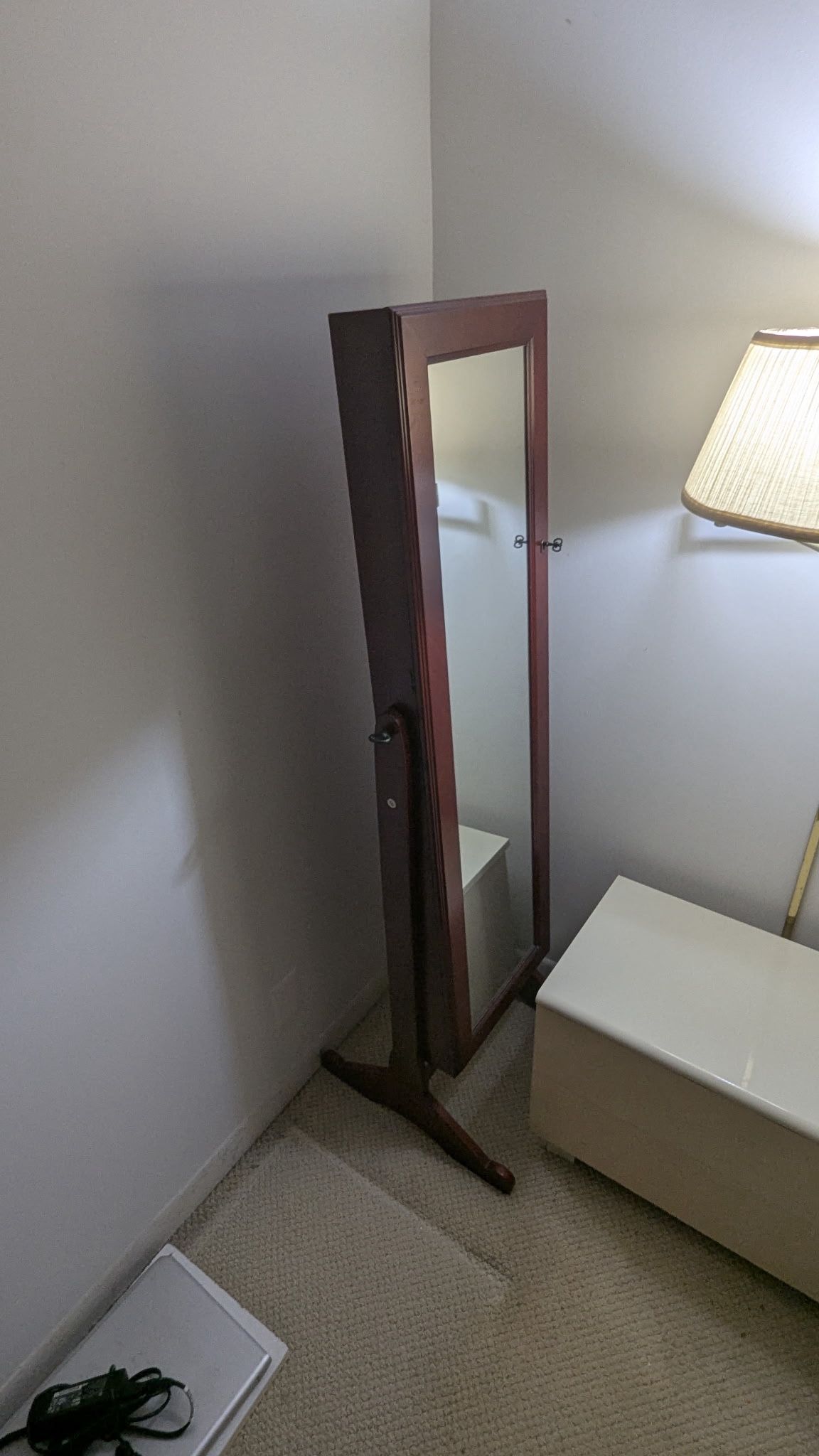 Mirror Stand Jewelry Cabinet