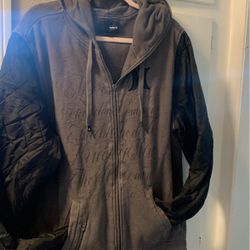 #hurley #jacket #hoodie #mens #grey /black 