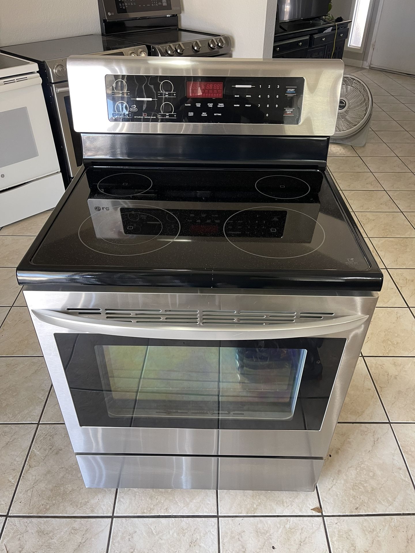 LG Electric Stove Stainless Steel