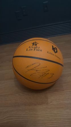 Signed keldon Johnson basketball