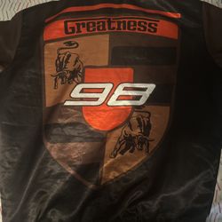 Retro Label Silk Jacket/Coat 