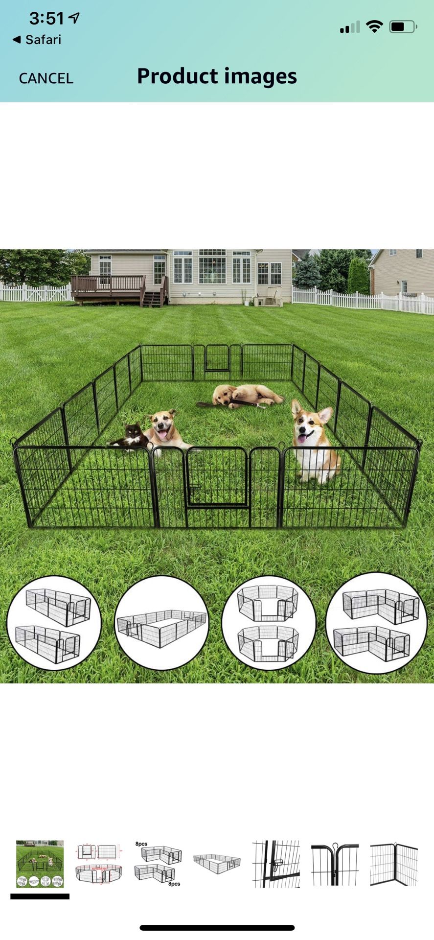  Dog Pen Pet Playpen Kennel 