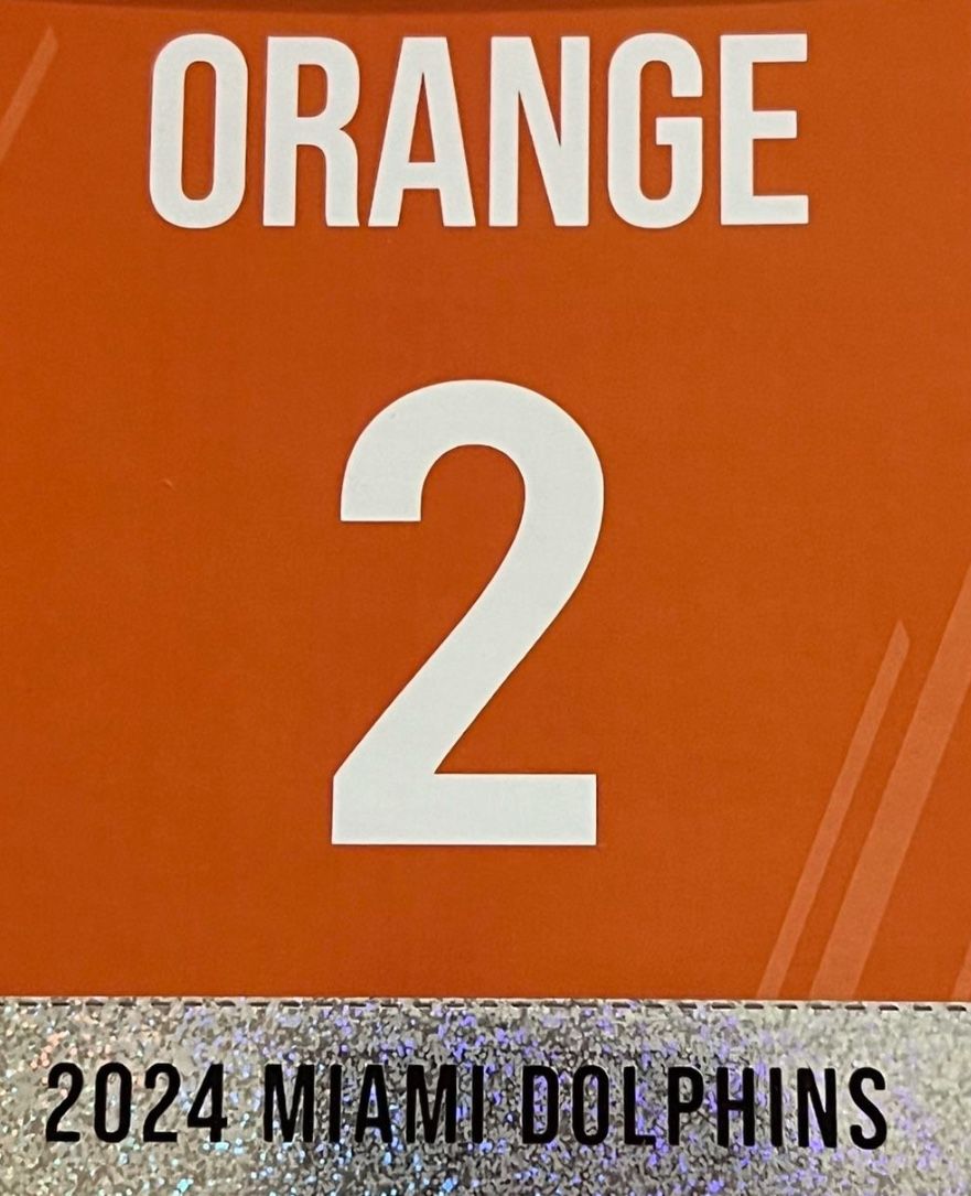 Dolphins Orange Parking Pass 8/17