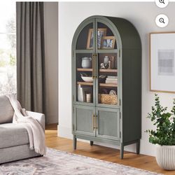 Enzo Bookcase Storage Cabinet—Natural Finish