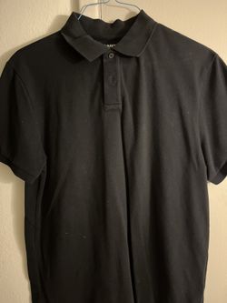 Old Navy Black Polo Shirt Classic Dress Shirt
