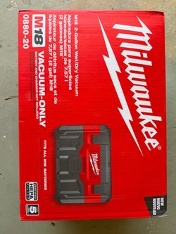 New Milwaukee m18 shop vacuum