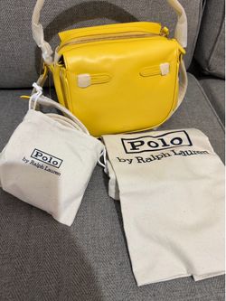 Authentic Ralph Lauren Mustard Hang bag Brand new