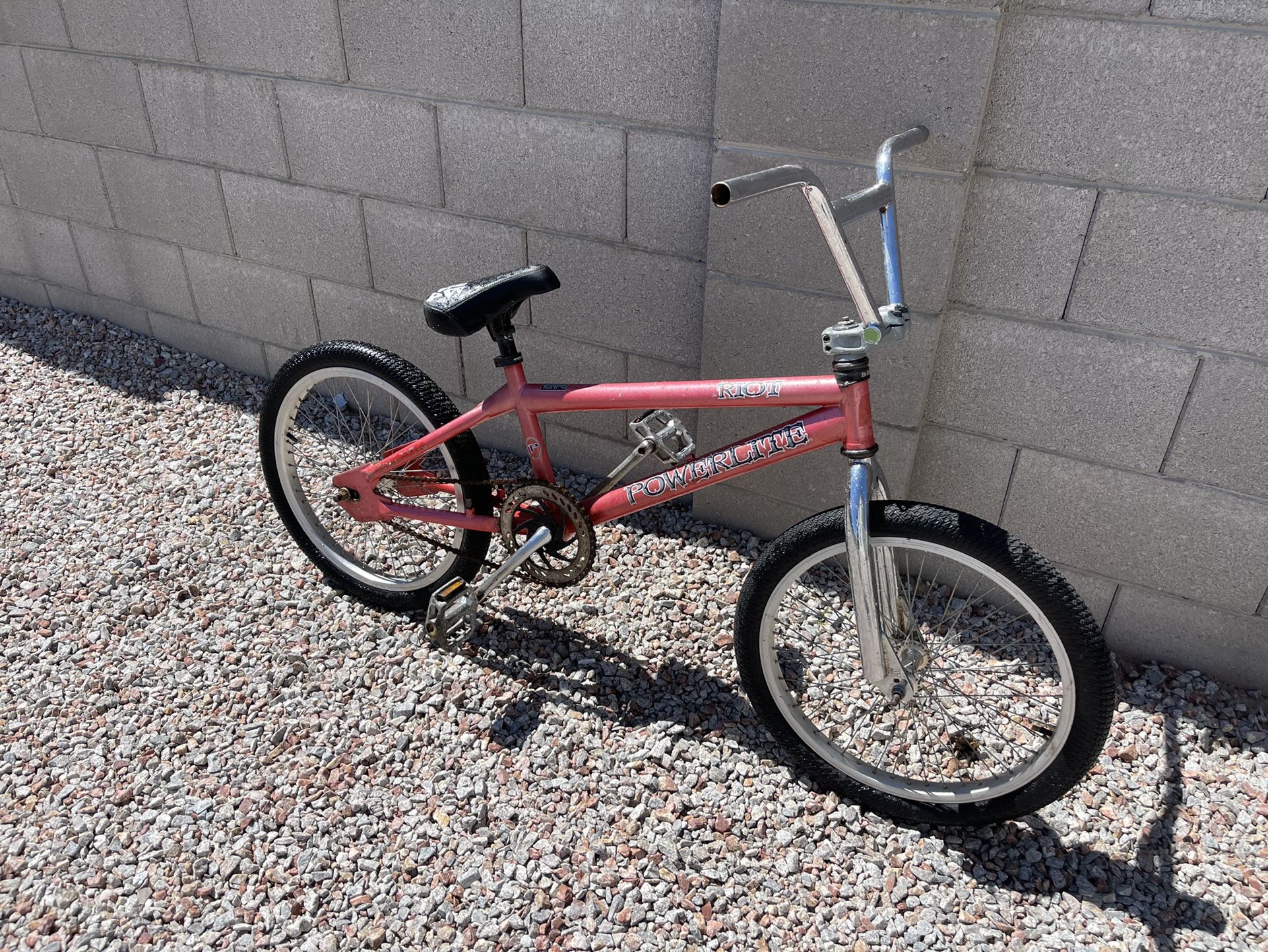 powerlite riot 20” 4130 bmx bike