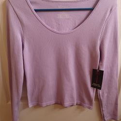 NEW Lavender Ribbed Top 